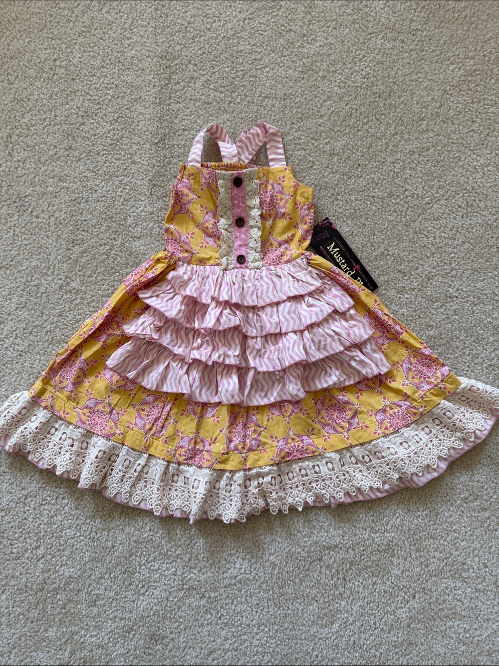 NWT! Girls Mustard Pie boho dress